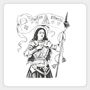 St Joan of Arc Am Not Afraid I Was Born Do This Saint Magnet